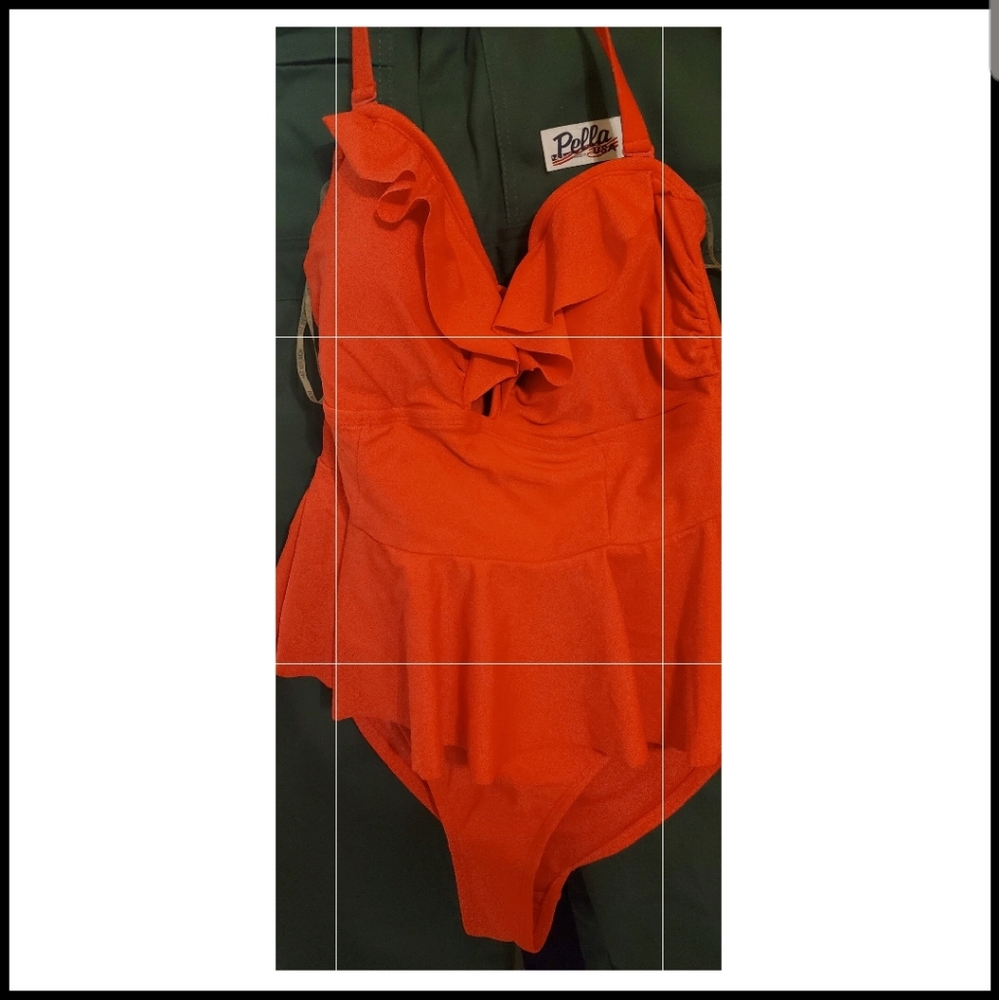 Forever21Plus 0XL - One Piece Peplum Swimsuits